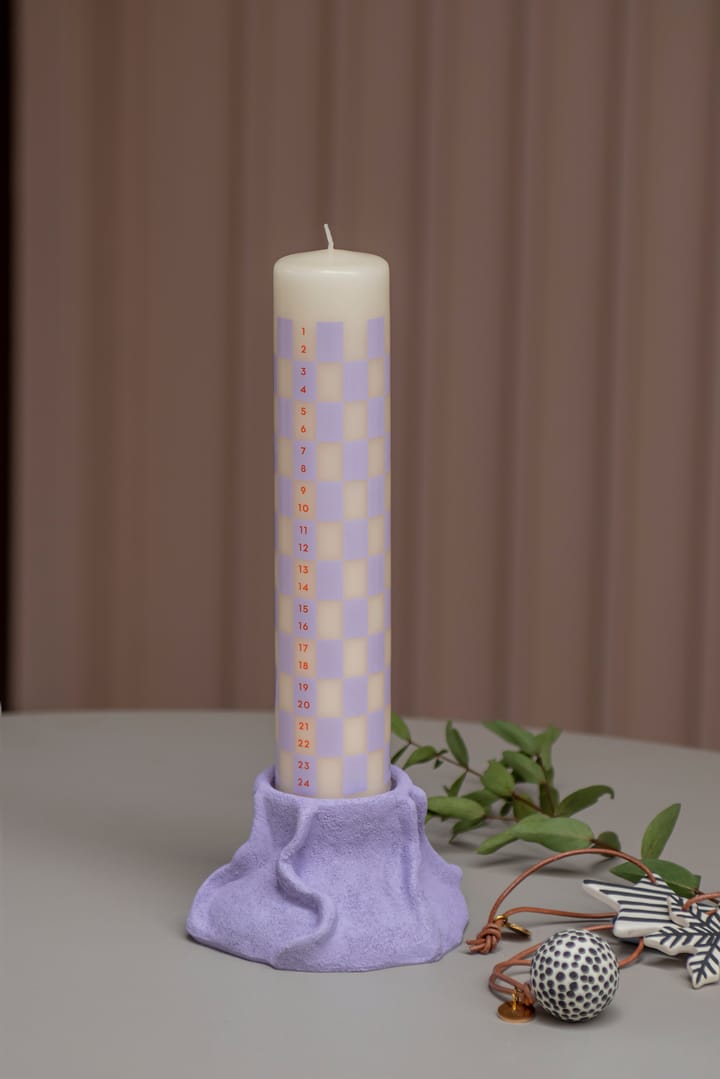 Art Piece lava kandelaar Ø12,5 cm, Light lilac Mette Ditmer