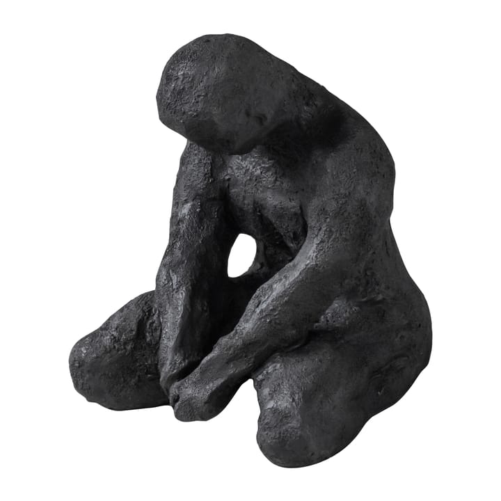 Art piece mediterende man 15 cm - Black - Mette Ditmer