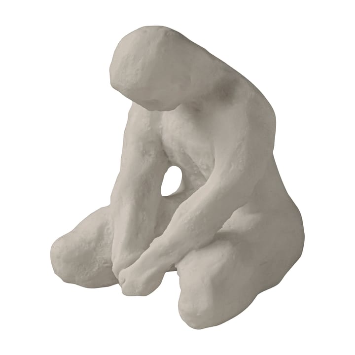 Art piece mediterende man 15 cm - Sand - Mette Ditmer