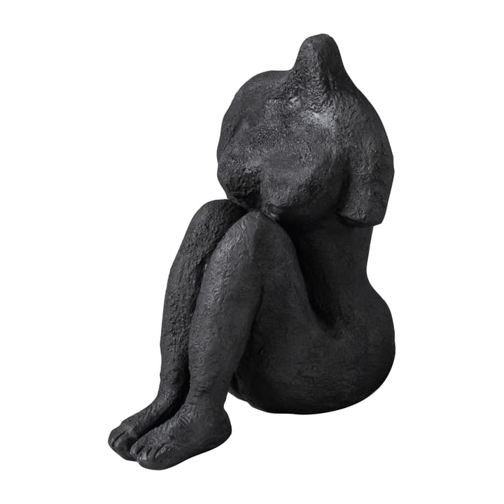 Art piece zittende vrouw 14 cm - Black - Mette Ditmer