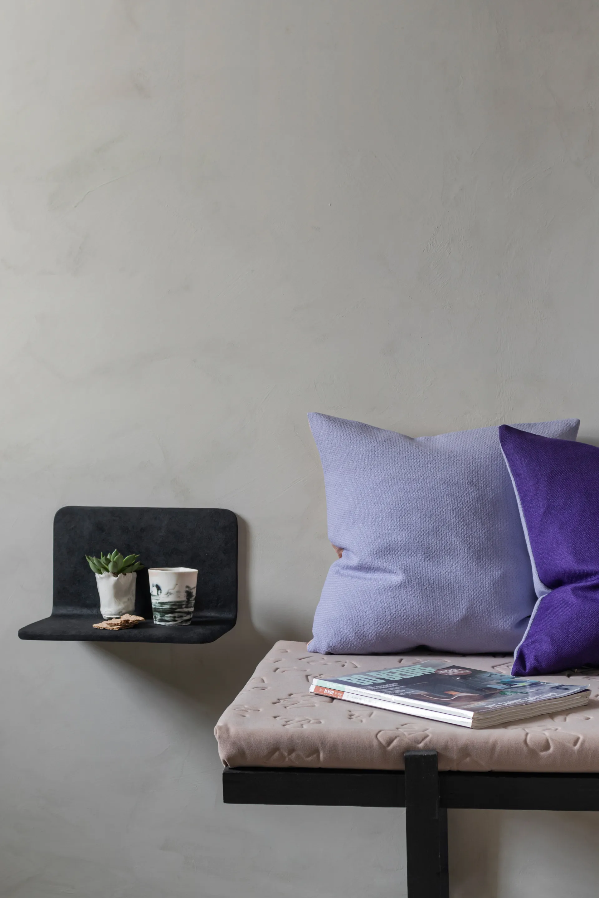 Art Studio side shelf wandplank, Black Mette Ditmer