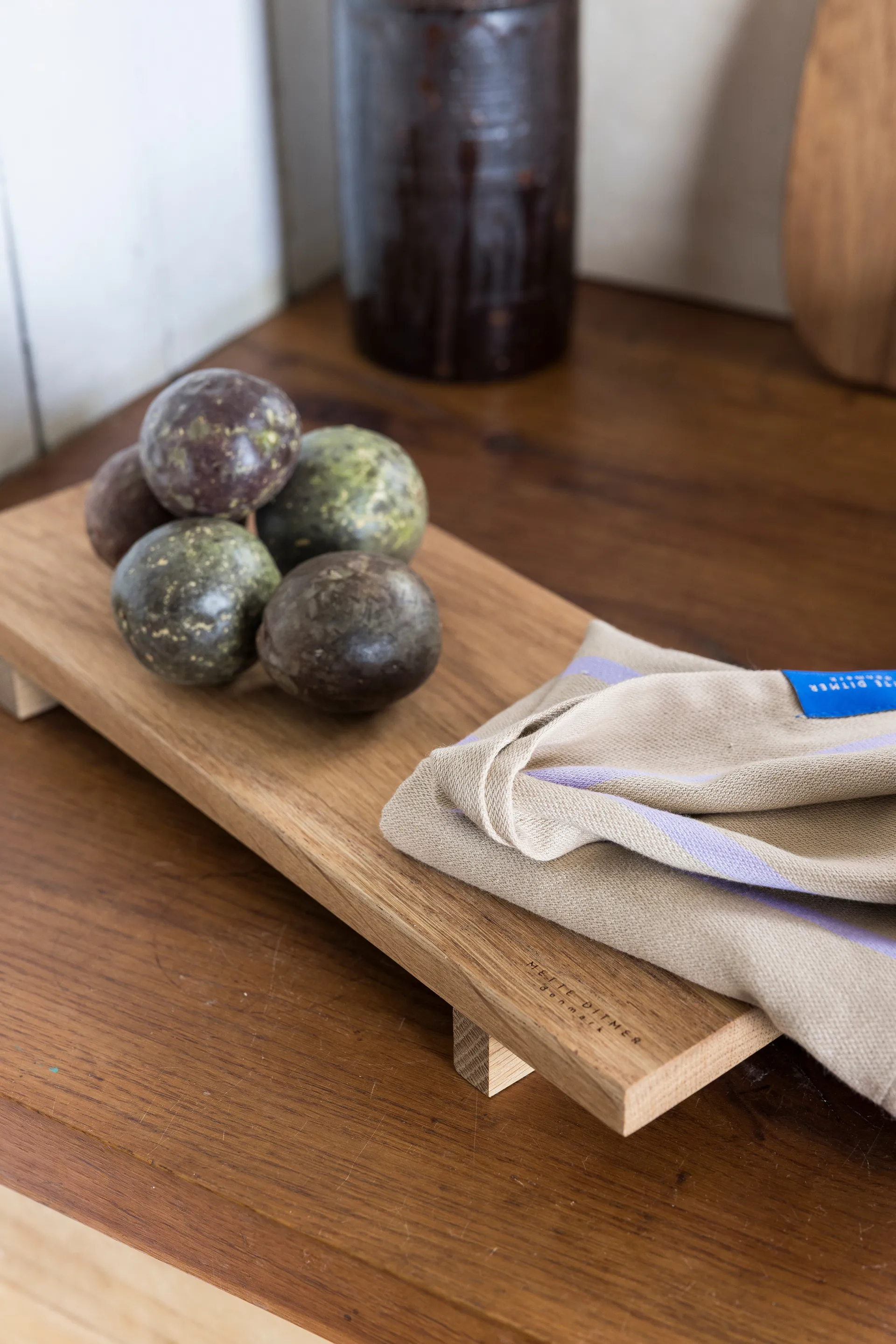 Authentic serveerblad, Natural, 15x36 cm Mette Ditmer