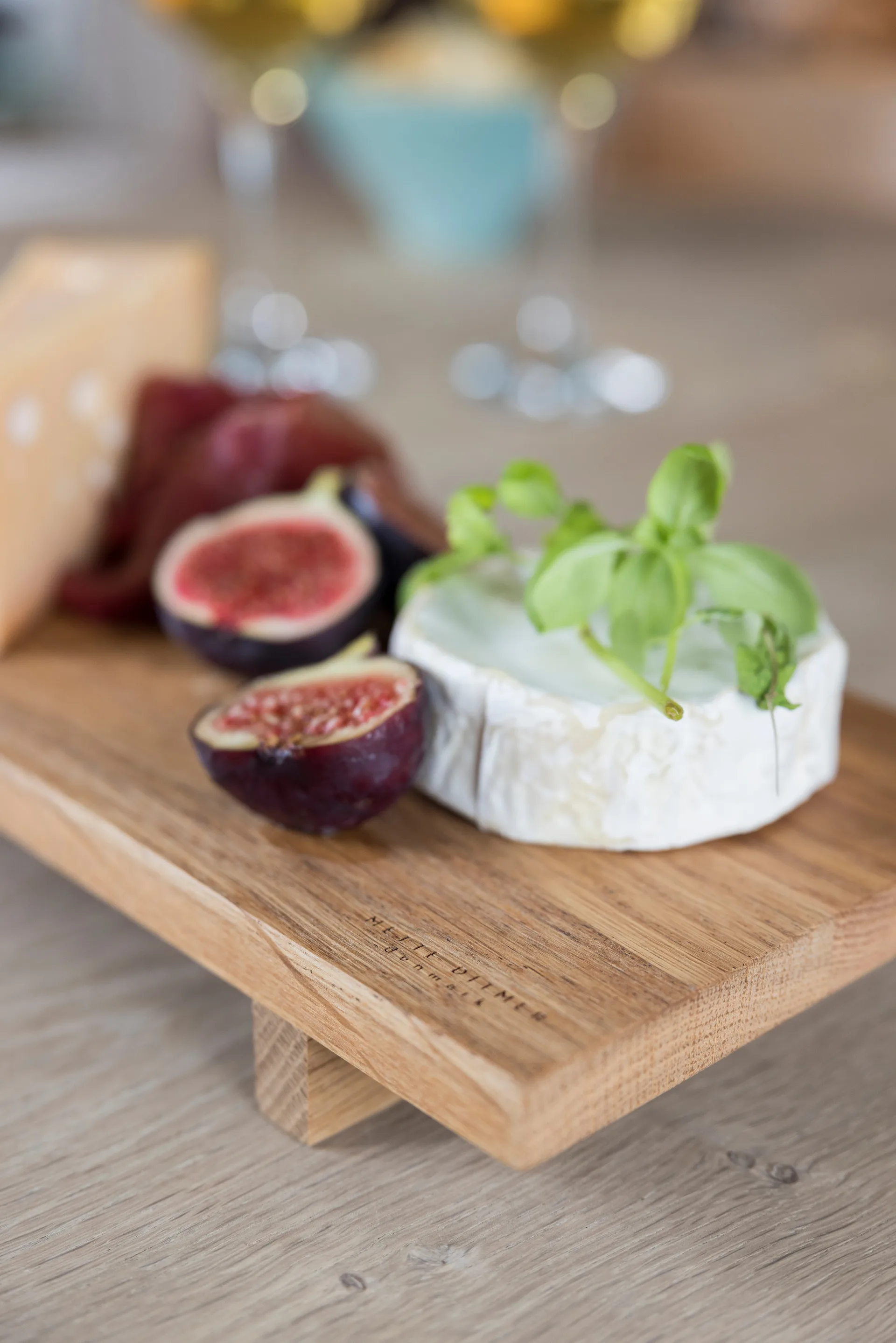 Authentic serveerblad, Natural, 15x36 cm Mette Ditmer