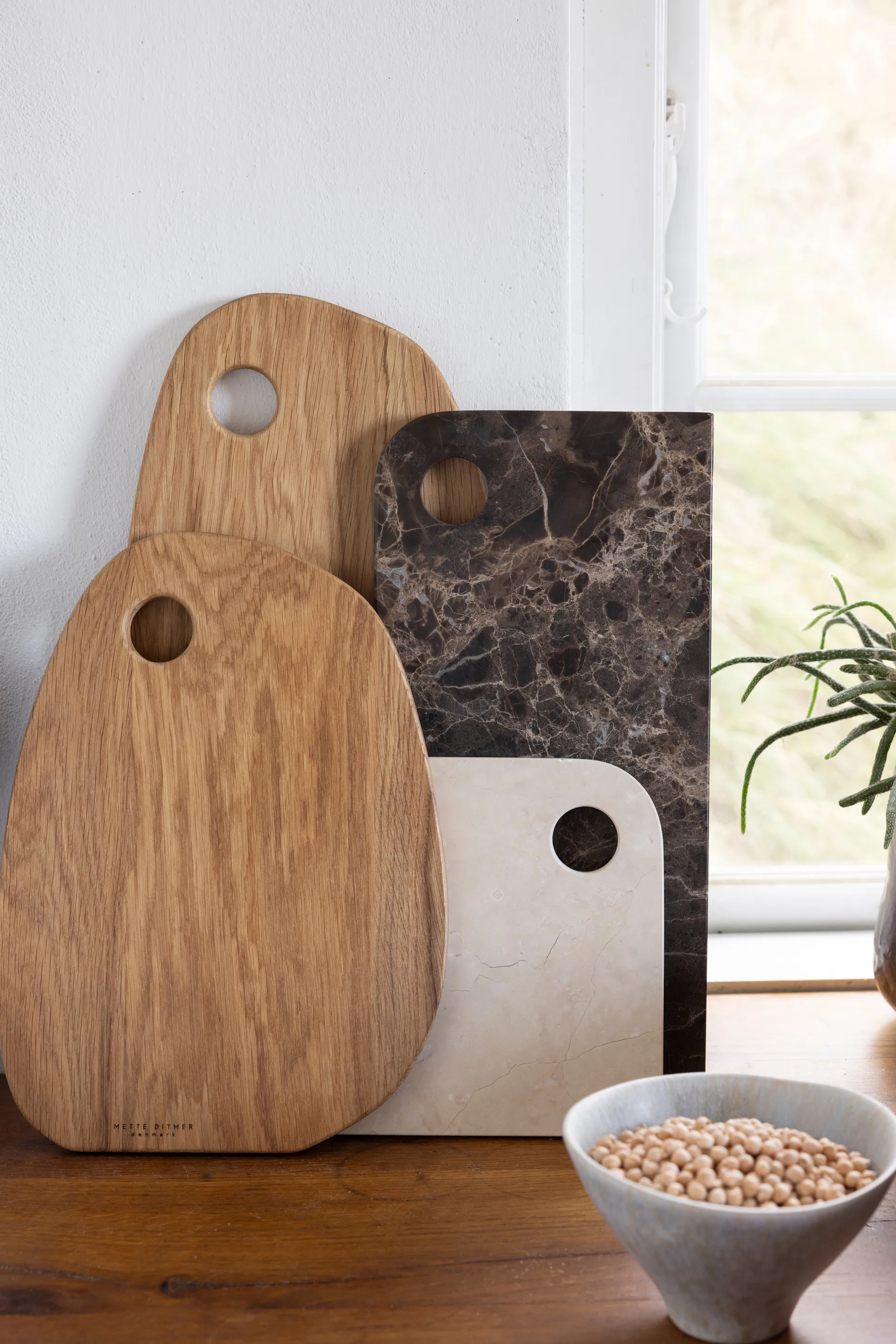 Authentic snijplank, Natural, 23x44 cm Mette Ditmer