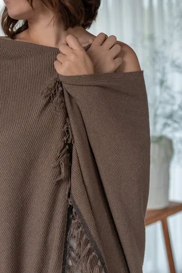 Bohemia plaid 125x180 cm - Taupe - Mette Ditmer