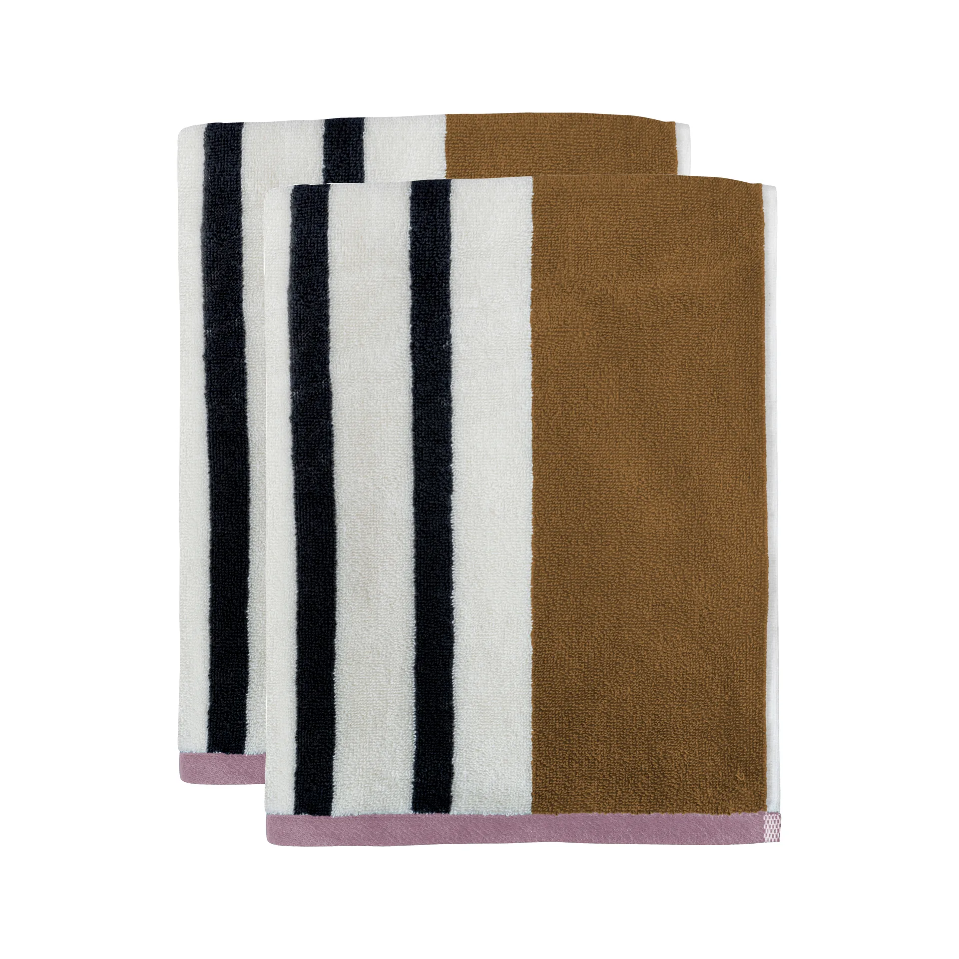 Boudoir handdoek 40x60 cm 2-pack, Tobacco Mette Ditmer