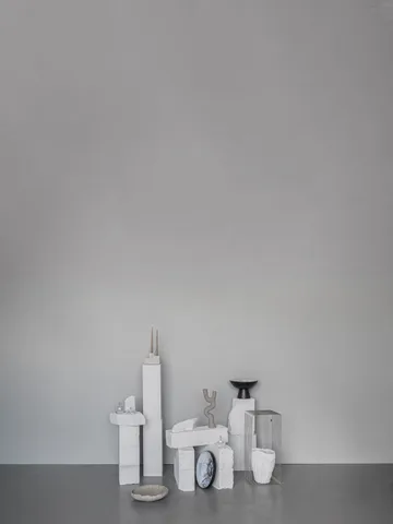 By Hand schaal op voet Ø31,5x20 cm - Off-white - Mette Ditmer