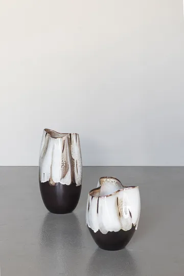 By Hand vaas small 24,5 cm - Off-white - Mette Ditmer