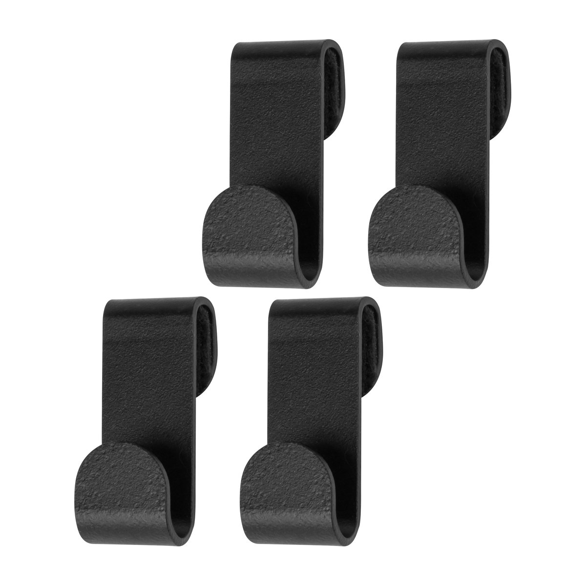 Mette Ditmer Carry haken 4-pack Black | Scandinavisch Interieur | Haken & hangers | Zwart