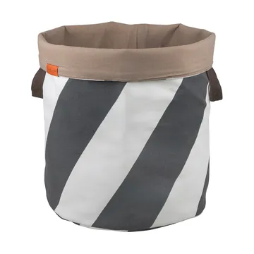 Diagonaal wasmand Ø40x50 cm - Dark grey-off-white - Mette Ditmer