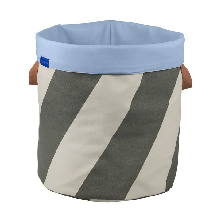 Diagonaal wasmand Ø40x50 cm - Dark olive-sand - Mette Ditmer