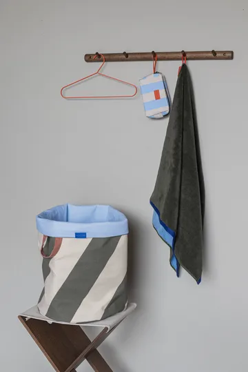 Diagonaal wasmand Ø40x50 cm - Dark olive-sand - Mette Ditmer