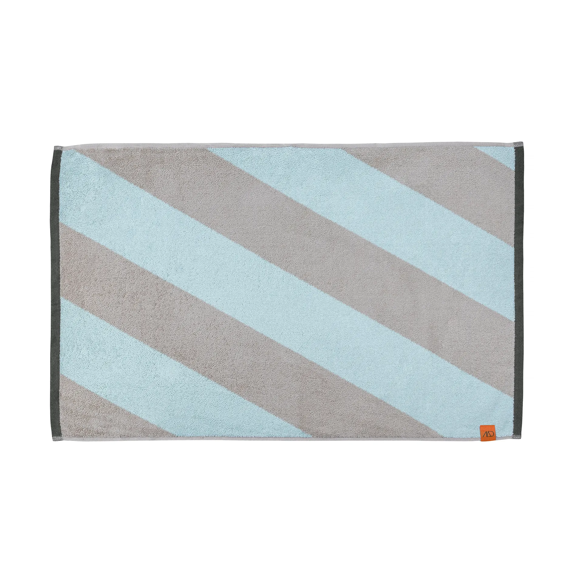 Diagonal badmat 50x80 cm, Mintgroen Mette Ditmer