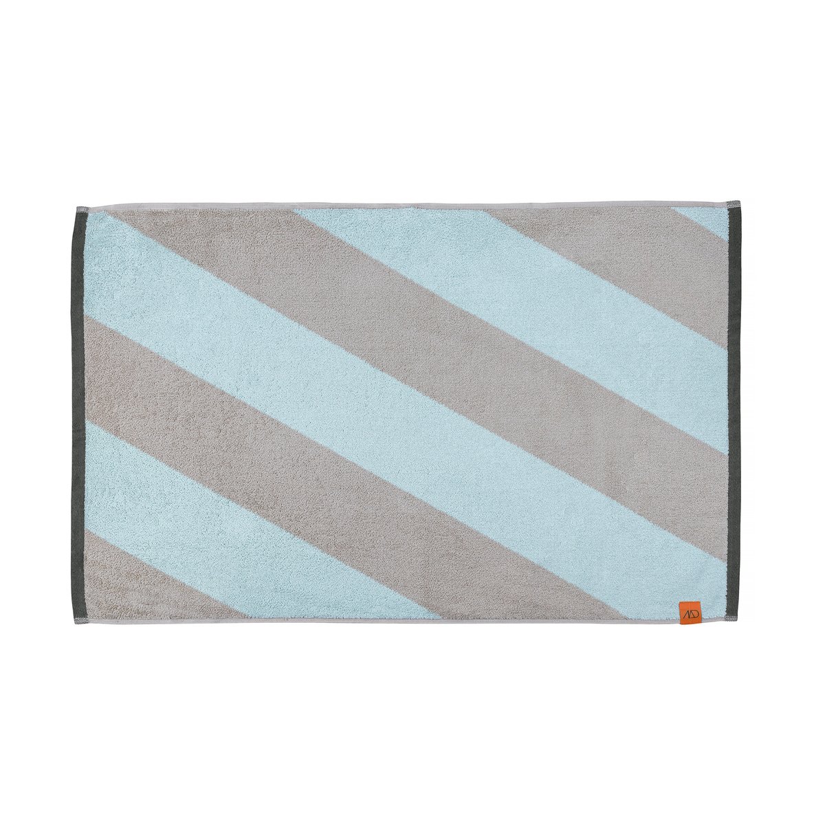 Mette Ditmer Diagonal badmat 50x80 cm Mintgroen | Scandinavisch Interieur | Badmatten | Grijs