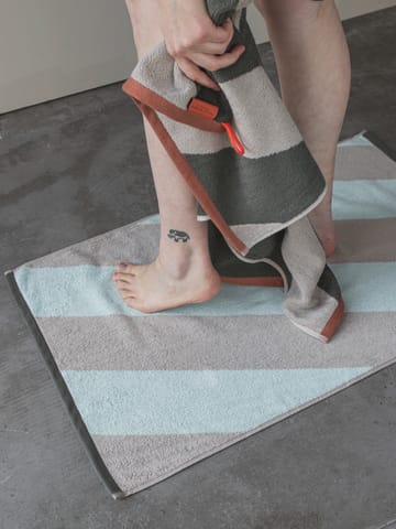 Diagonal badmat 50x80 cm - Mintgroen - Mette Ditmer