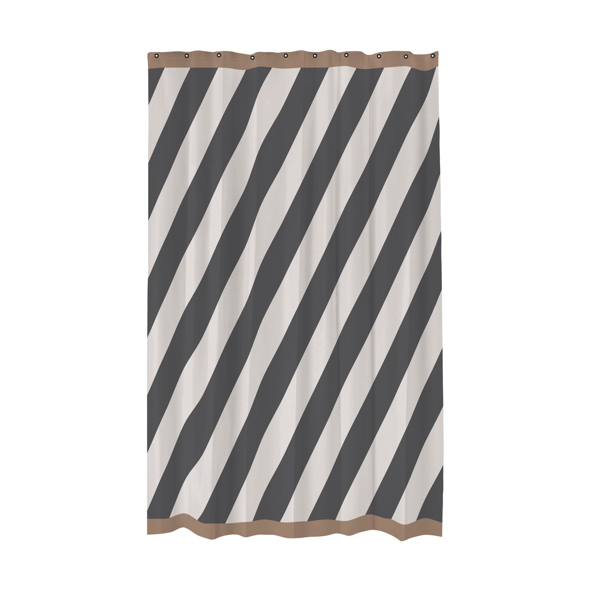Mette Ditmer Diagonal douchegordijn 150x200 cm Dark grey