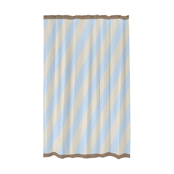 Diagonal douchegordijn 150x200 cm - Light blue - Mette Ditmer