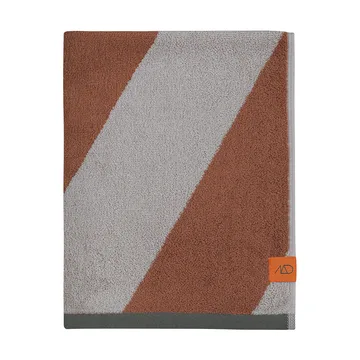 Diagonal gastenhanddoek 40x55 cm 2-pack - Baksteen - Mette Ditmer