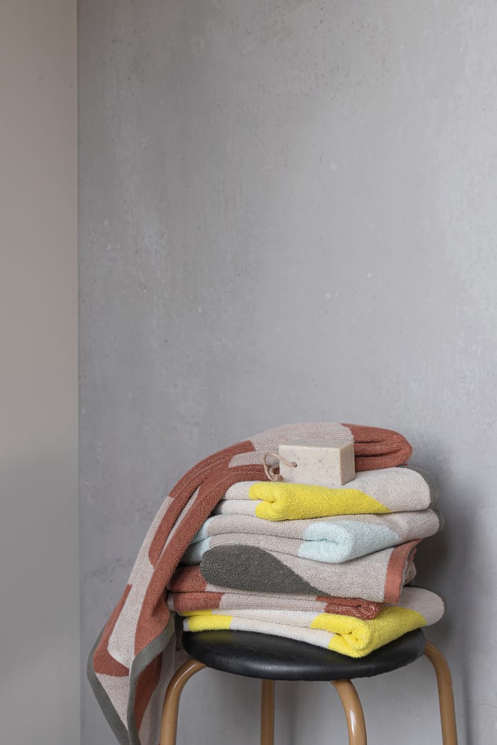 Diagonal handdoek, Brick, 50x90 cm Mette Ditmer