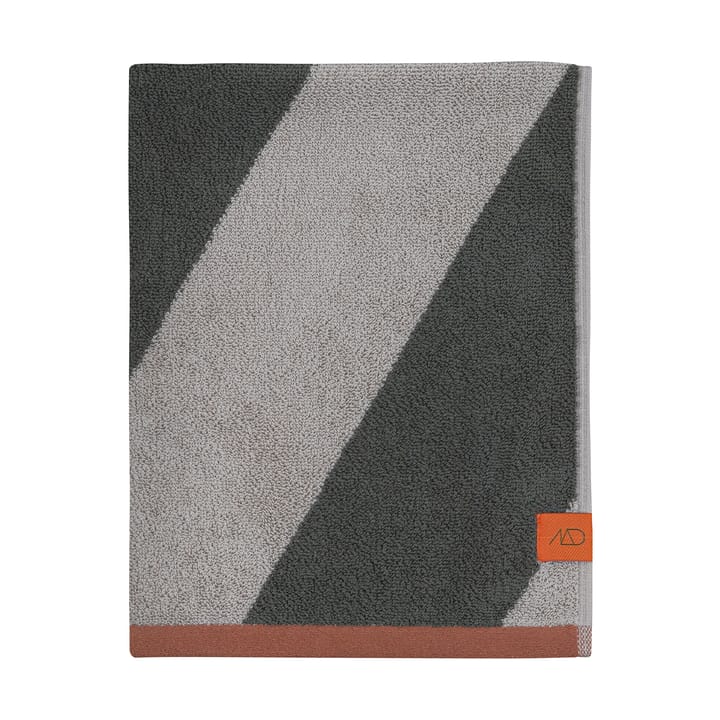 Diagonal handdoek - Donker olijf, 70x133 cm - Mette Ditmer