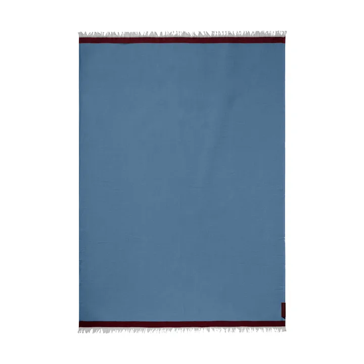 Duet plaid - Blauw-Beige (blauw-beige), 130x175 cm - Mette Ditmer