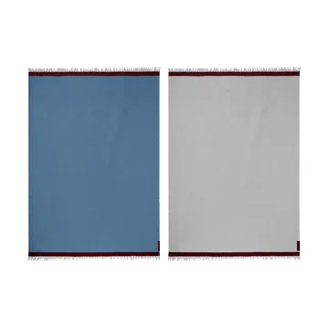 Duet plaid - Blauw-Beige (blauw-beige), 130x175 cm - Mette Ditmer