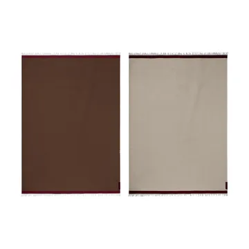 Duet plaid - Bruin-Beige (bruin-beige), 130x175 cm - Mette Ditmer