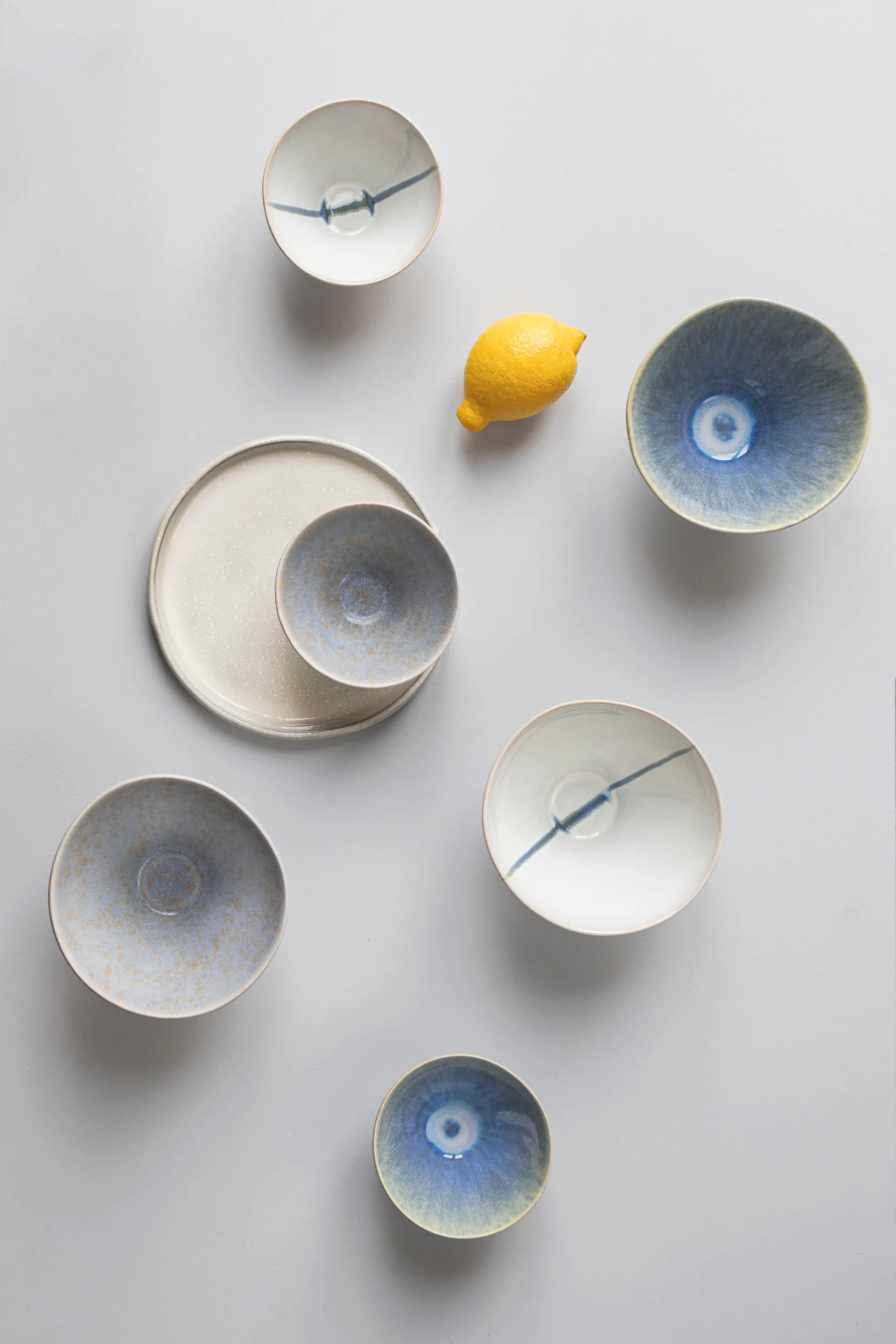 Elements schaal medium Ø15,5 cm 3-delig, Blue Mette Ditmer