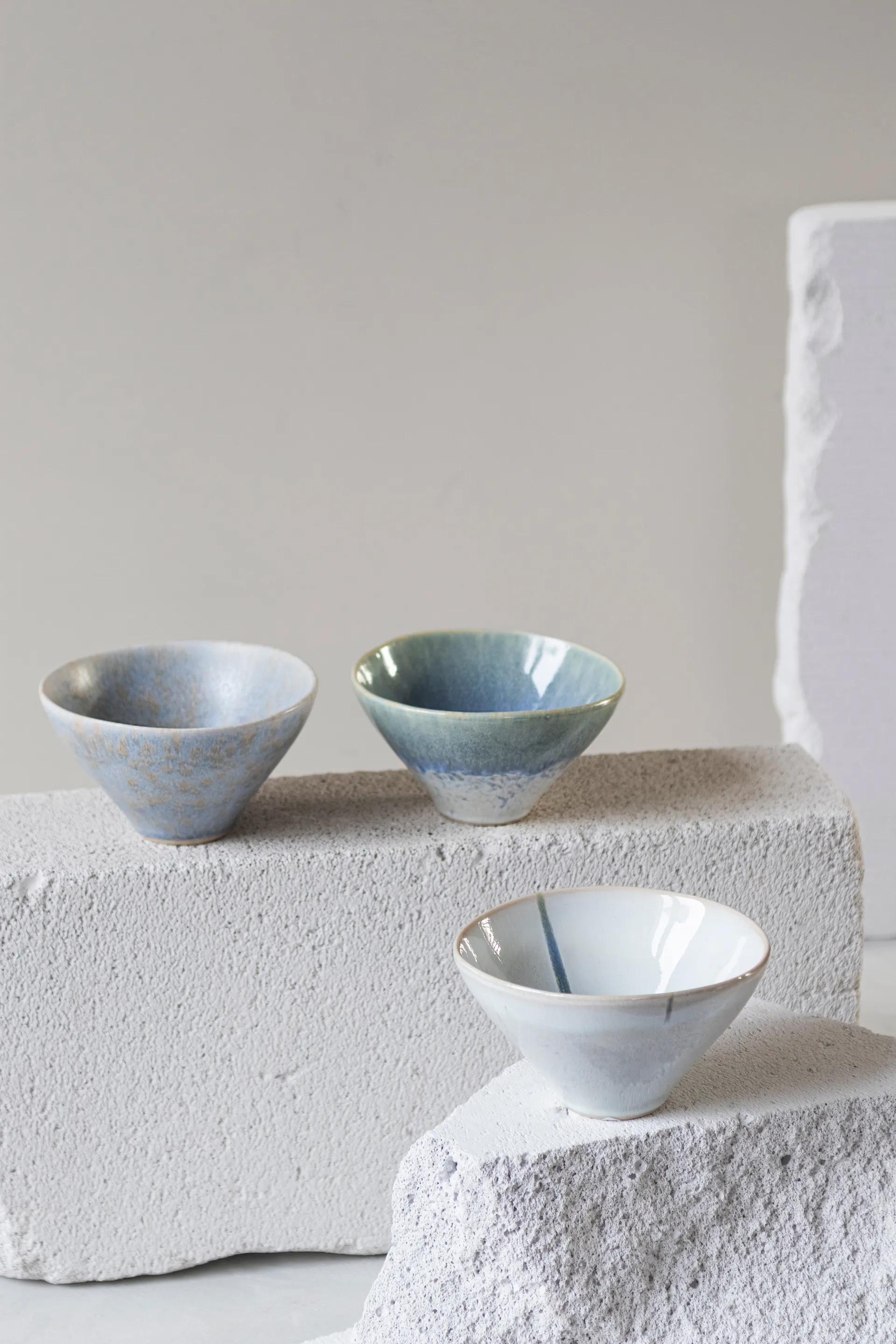 Elements schaal small Ø12 cm 3-delig, Blue Mette Ditmer