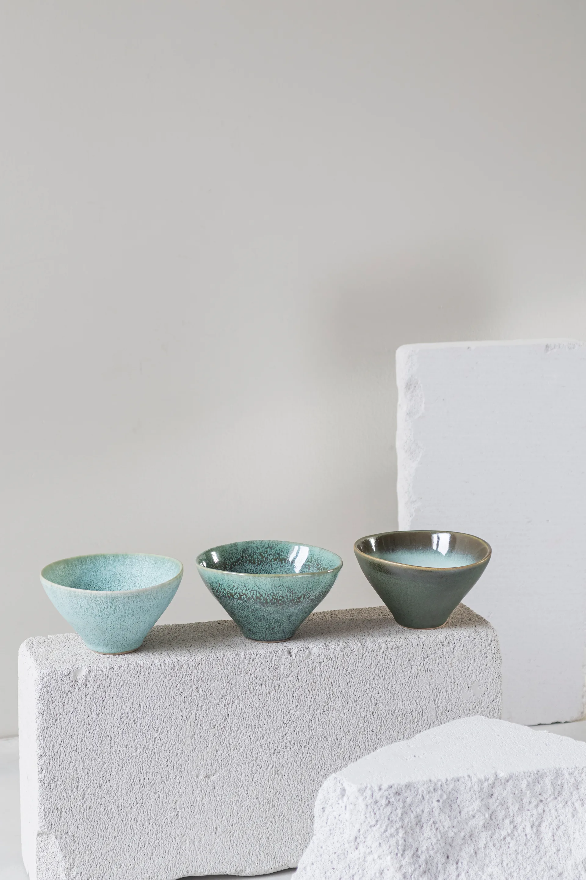 Elements schaal small Ø12 cm 3-delig, Groen Mette Ditmer