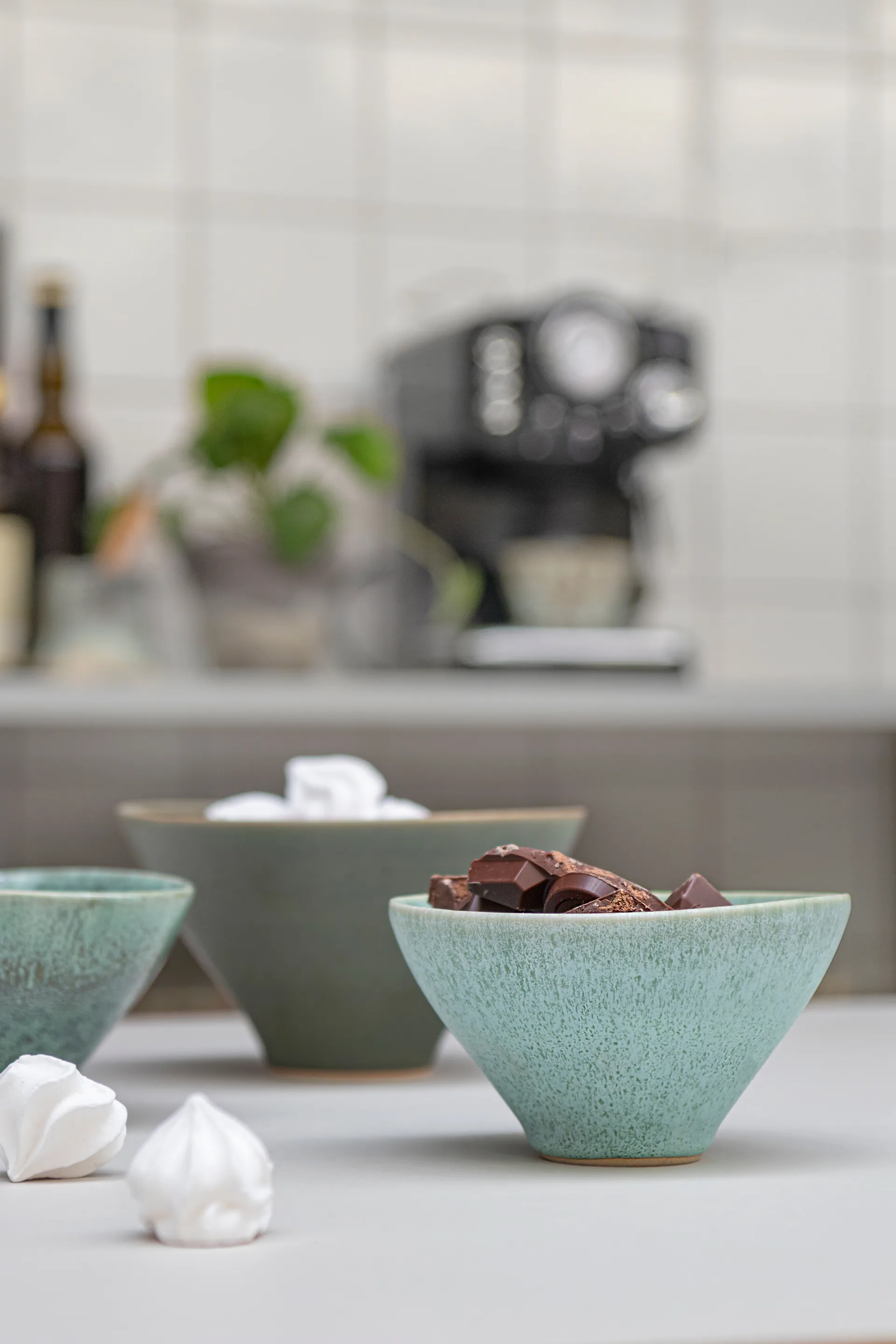 Elements schaal small Ø12 cm 3-delig, Groen Mette Ditmer