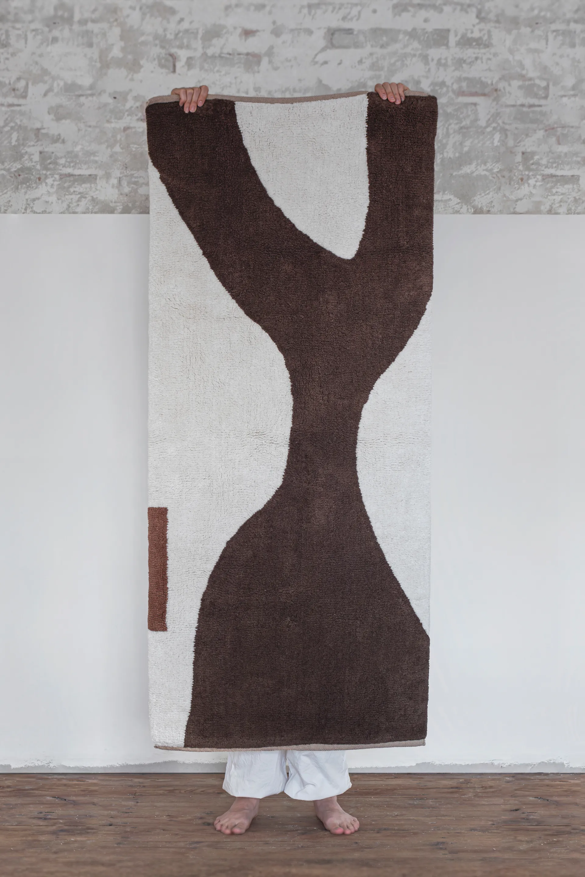 Figura vloerkleed, Bruin, 70x150 cm Mette Ditmer