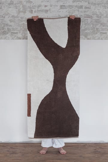 Figura vloerkleed - Bruin, 70x150 cm - Mette Ditmer