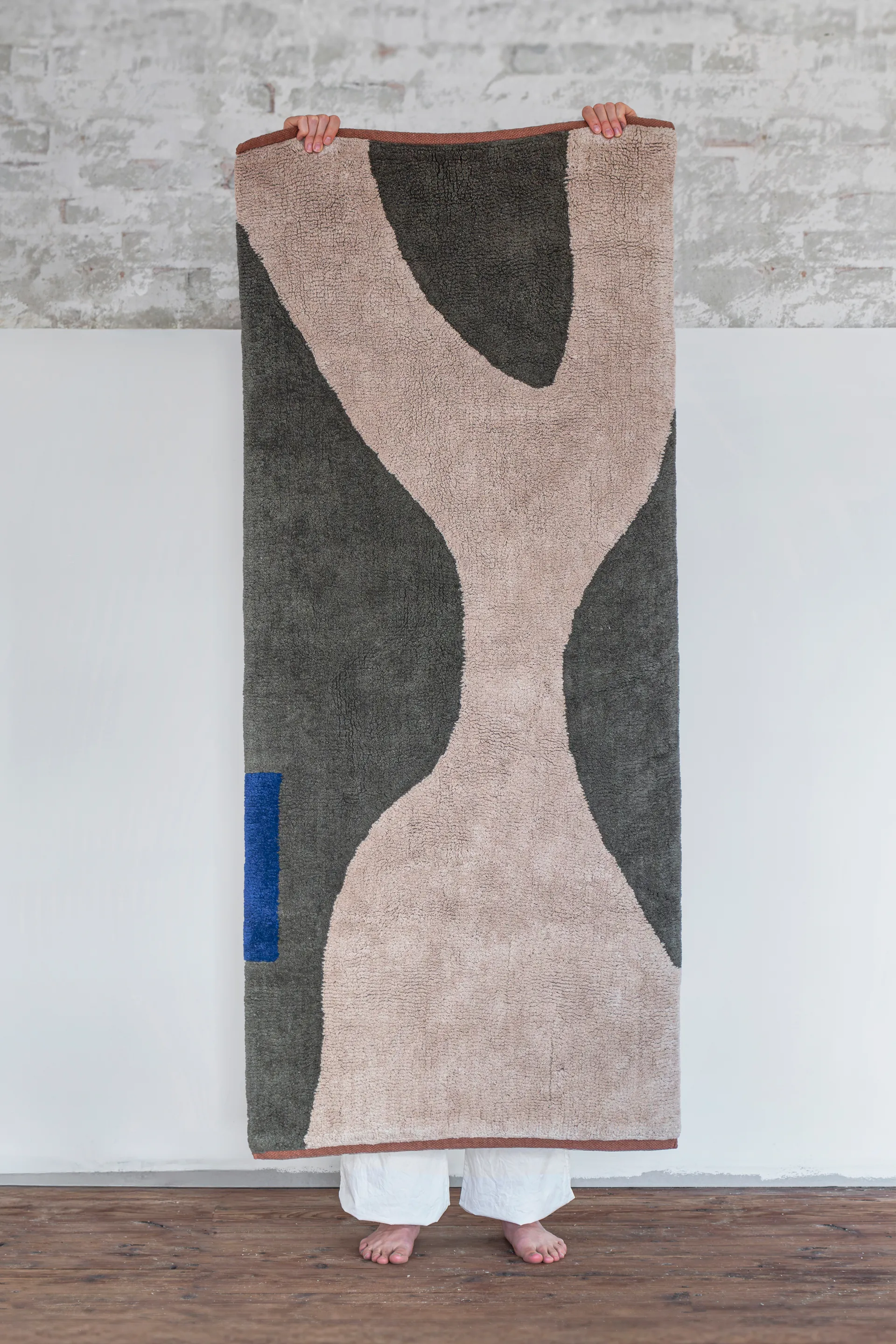 Figura vloerkleed, Donkergroen, 70x150 cm Mette Ditmer