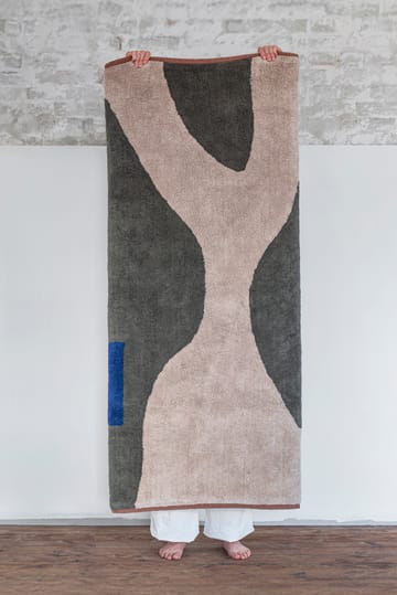Figura vloerkleed - Donkergroen, 70x150 cm - Mette Ditmer