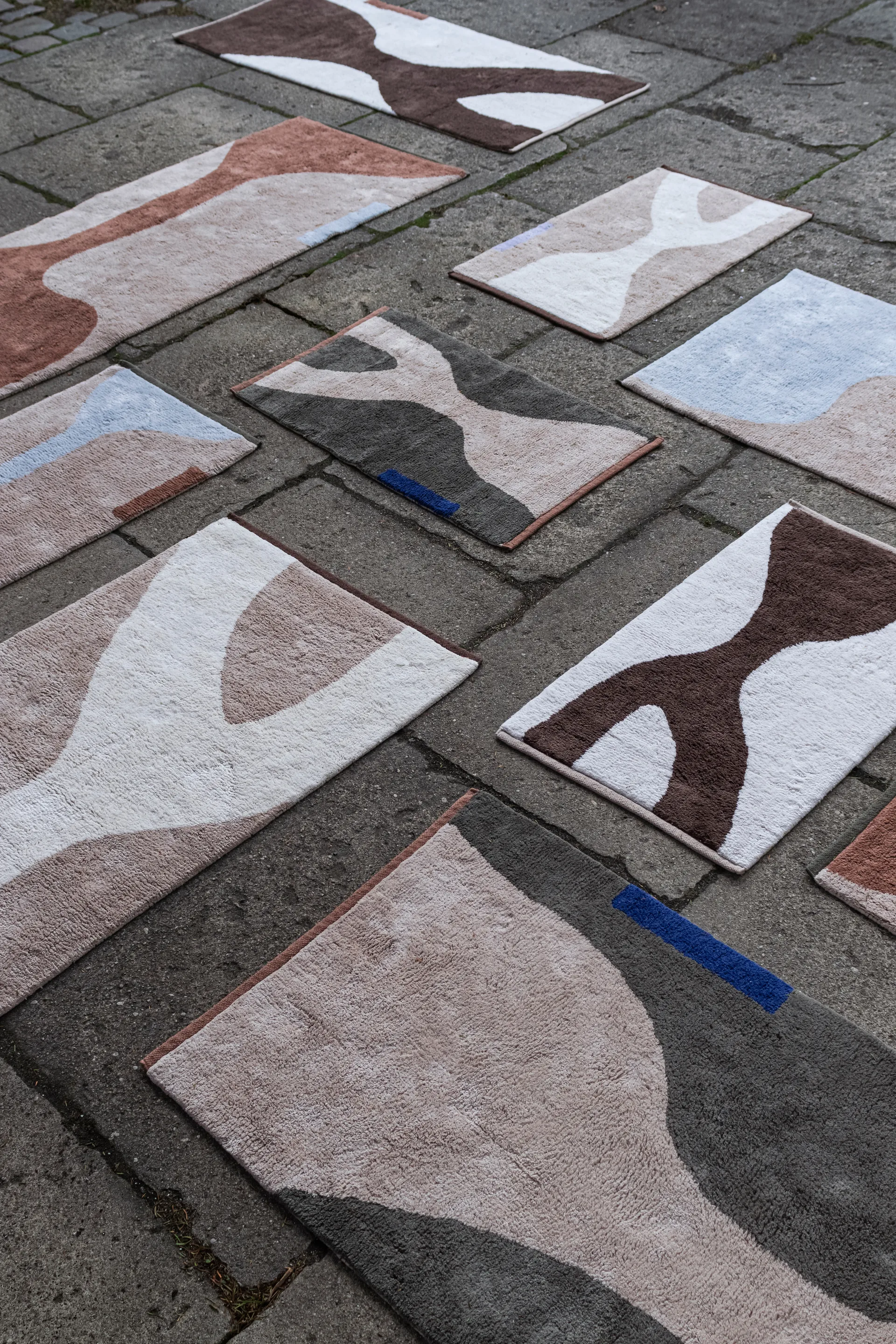 Figura vloerkleed, Donkergroen, 70x150 cm Mette Ditmer