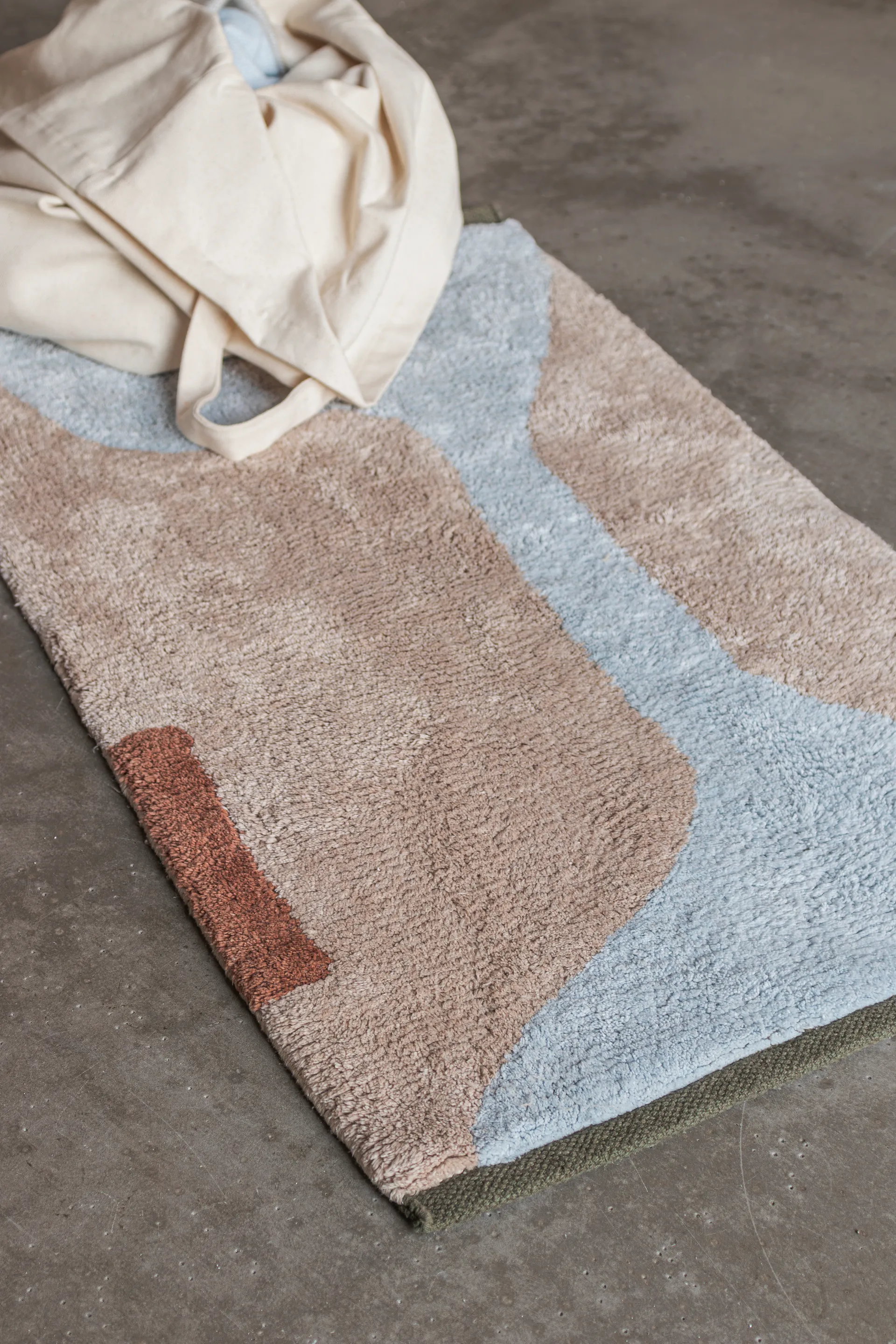 Figura vloerkleed, Light blue, 50x80 cm Mette Ditmer