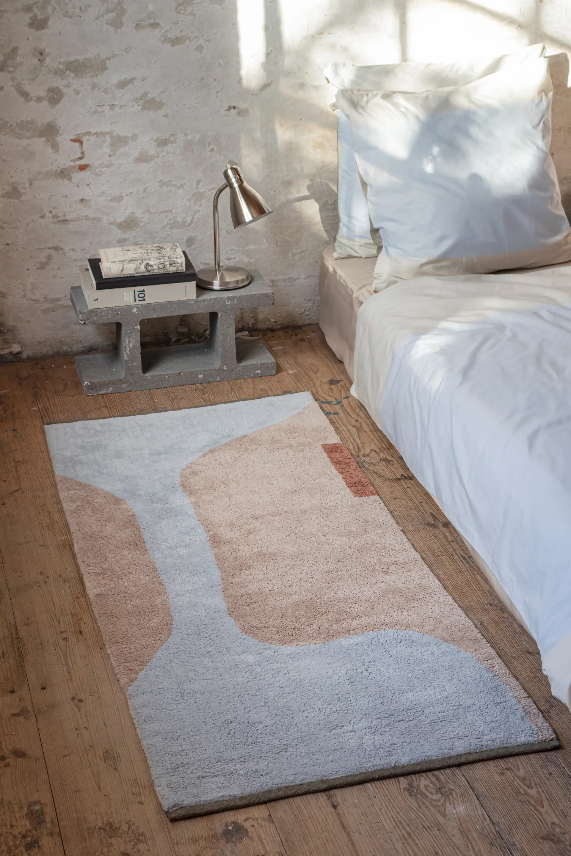 Figura vloerkleed, Light blue, 70x150 cm Mette Ditmer