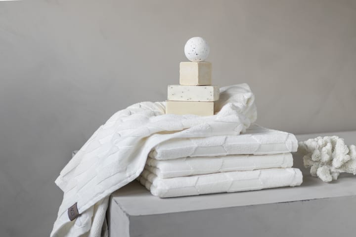 Geo badhanddoek 70x133 cm, Off white Mette Ditmer