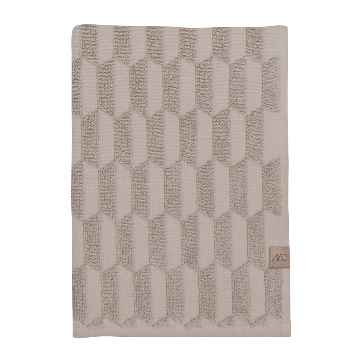 Mette Ditmer Geo badhanddoek 70x133 cm Sand | Scandinavisch Interieur | Badhanddoeken | Beige