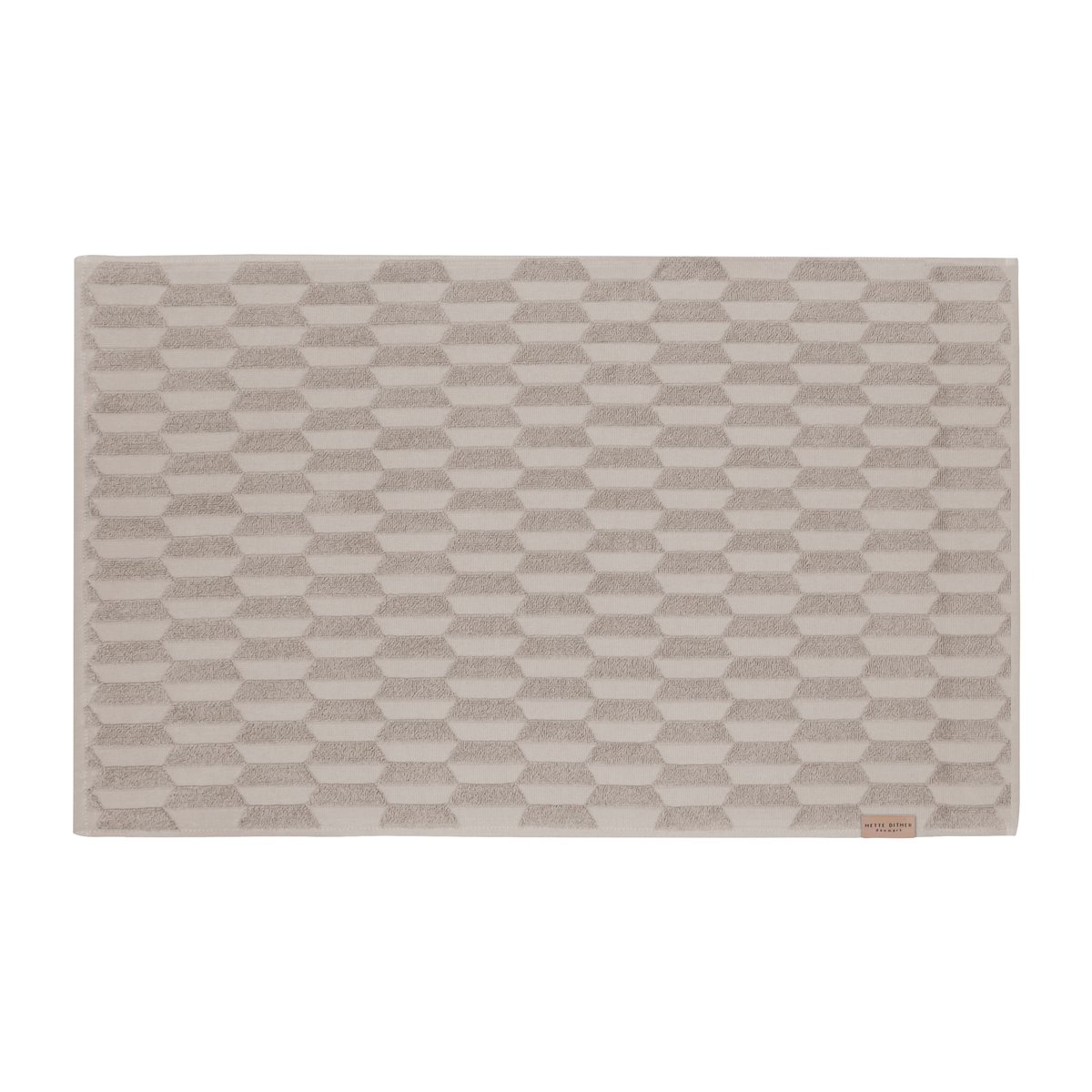 Mette Ditmer Geo badmat 50x80 cm Sand | Scandinavisch Interieur | Badmatten | Beige