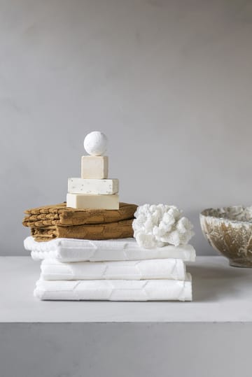 Geo gastenhanddoek 2-pack - Off white - Mette Ditmer