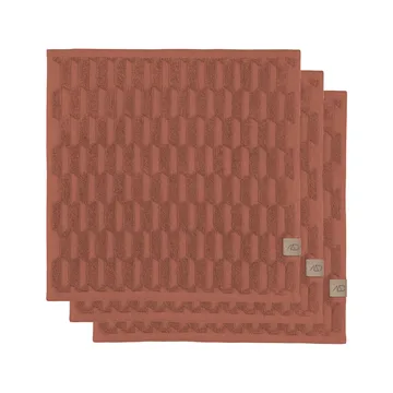 Geo handdoek 30x30 cm 3-pack - Blush - Mette Ditmer