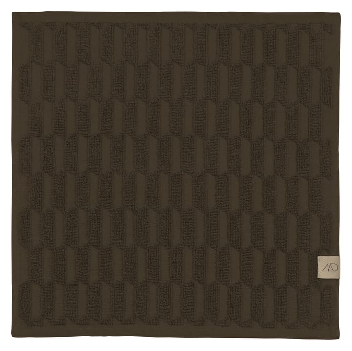 Geo handdoek 30x30 cm 3-pack, Chocolate Mette Ditmer