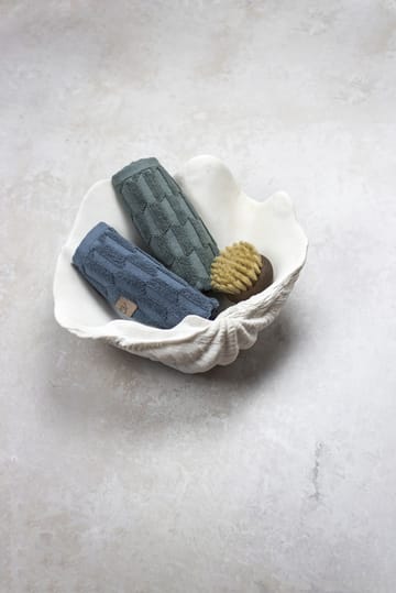 Geo handdoek 30x30 cm 3-pack - Pine green - Mette Ditmer