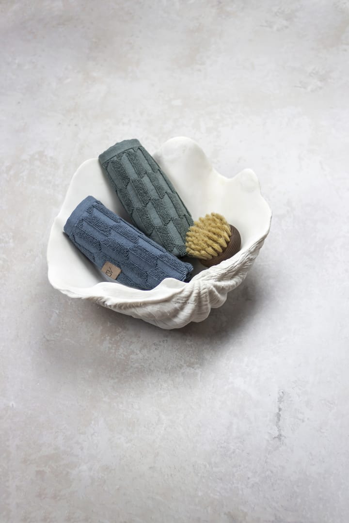 Geo handdoek 30x30 cm 3-pack, Pine green Mette Ditmer