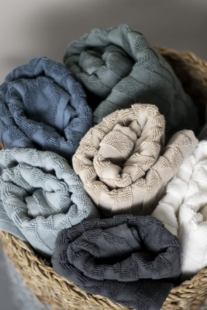 Geo handdoek 30x30 cm 3-pack, Stone blue Mette Ditmer