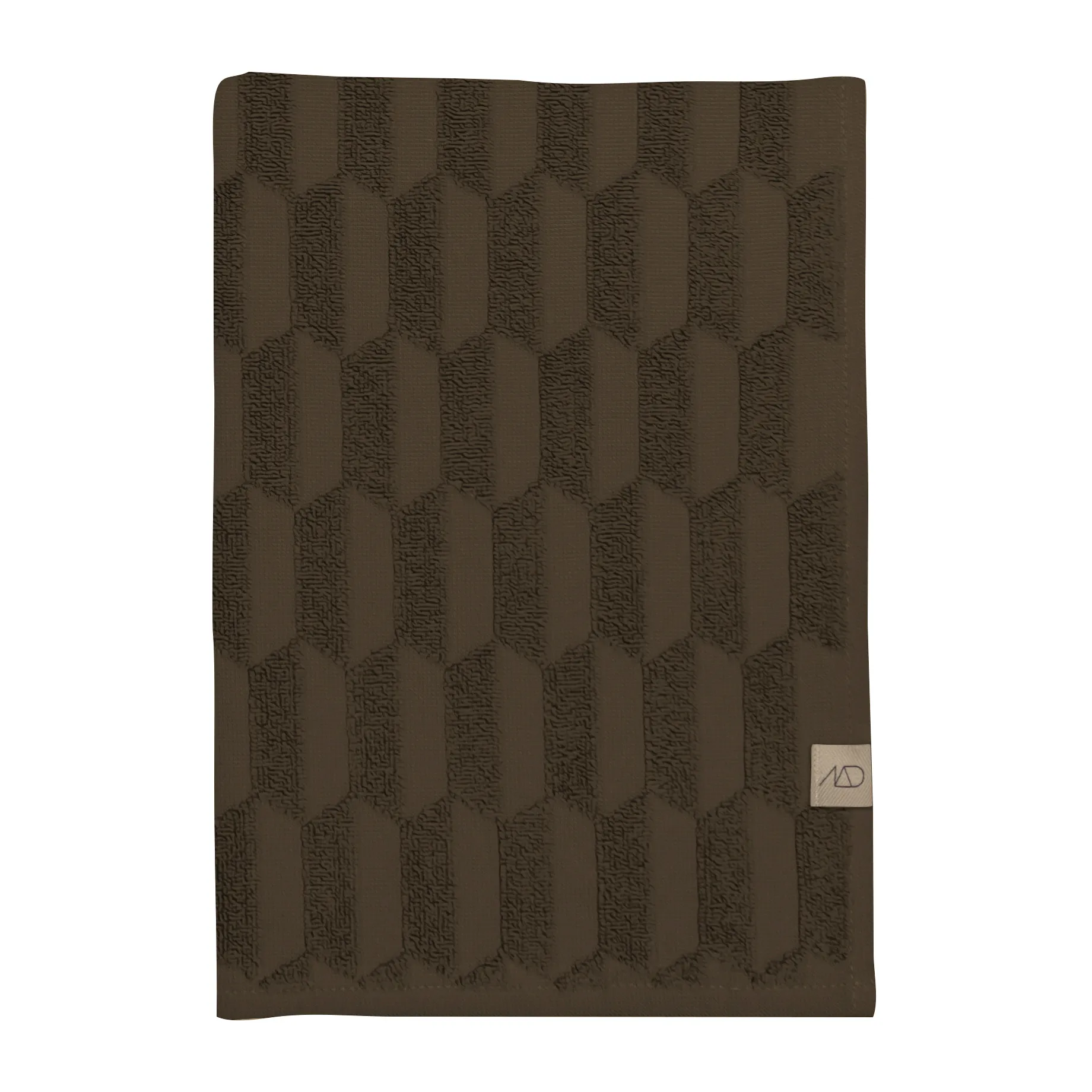 Geo handdoek 50x95 cm, Chocolate Mette Ditmer