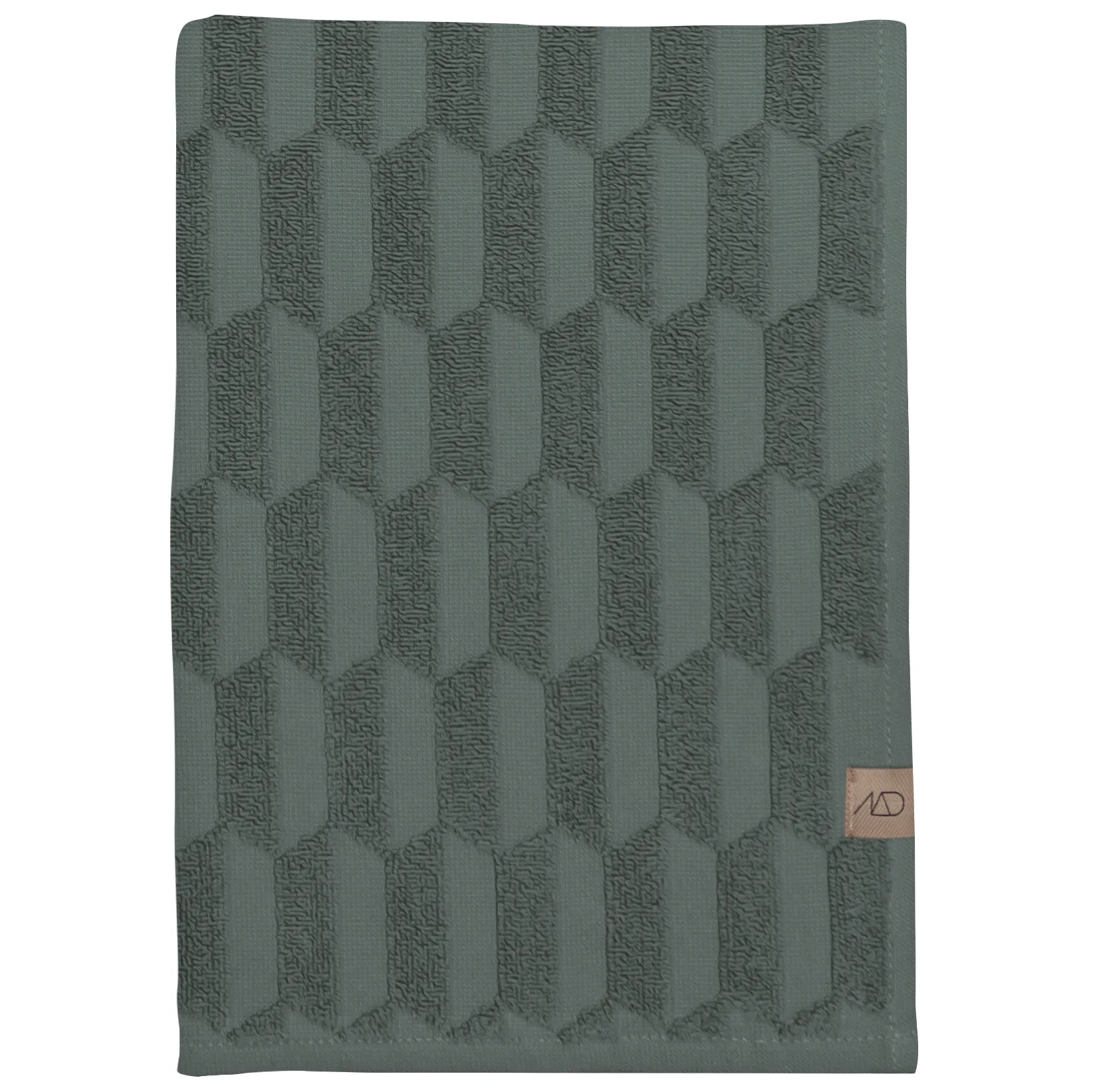 Geo handdoek 50x95 cm, Pine green Mette Ditmer