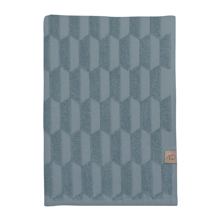 Geo handdoek 50x95 cm - Stone blue - Mette Ditmer
